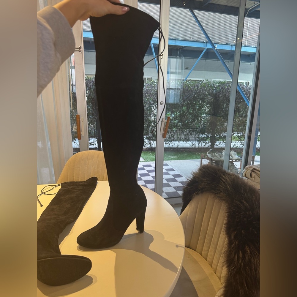 Stuart Weitzman Black Over-the-Knee Boots - Picture 5 of 5